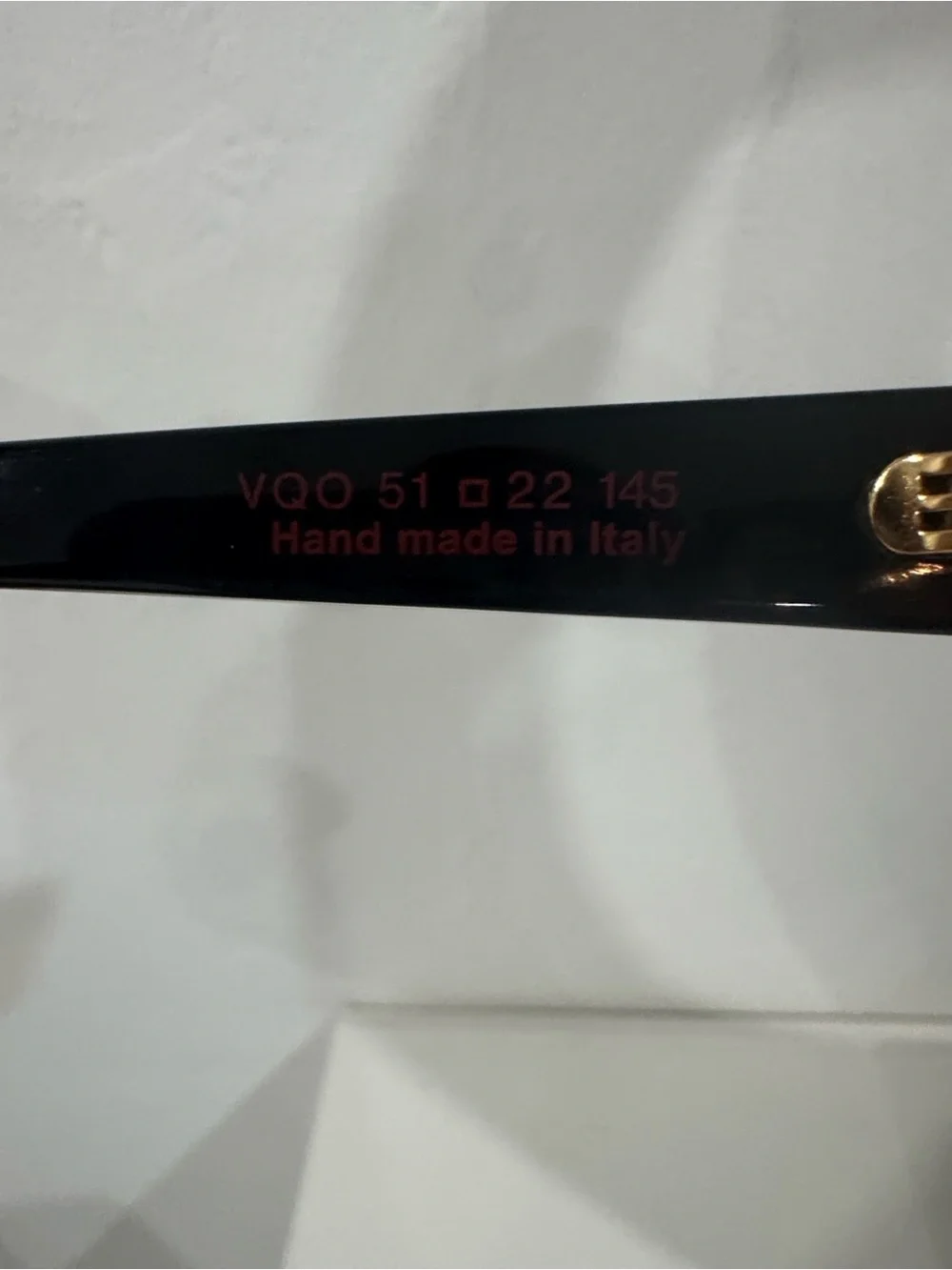 Marni Black Frame Sunglasses with Amber Lenses